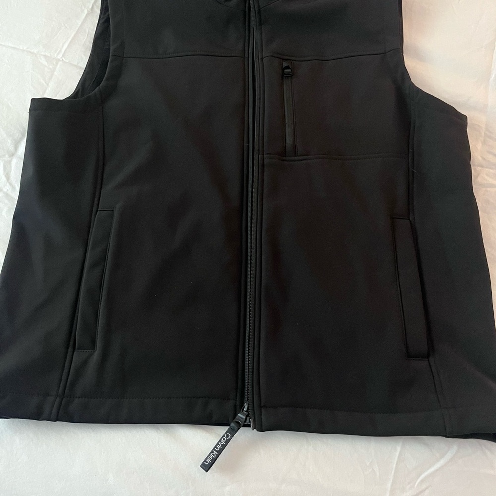 Calvin Klein Men's Dark Vest with Zip Pockets